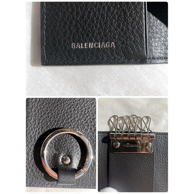 Balenciaga(バレンシアガ)の【新品未使用】【BALENCIAGA】ペーパーキーケース　カーブレザーブラック メンズのファッション小物(キーケース)の商品写真