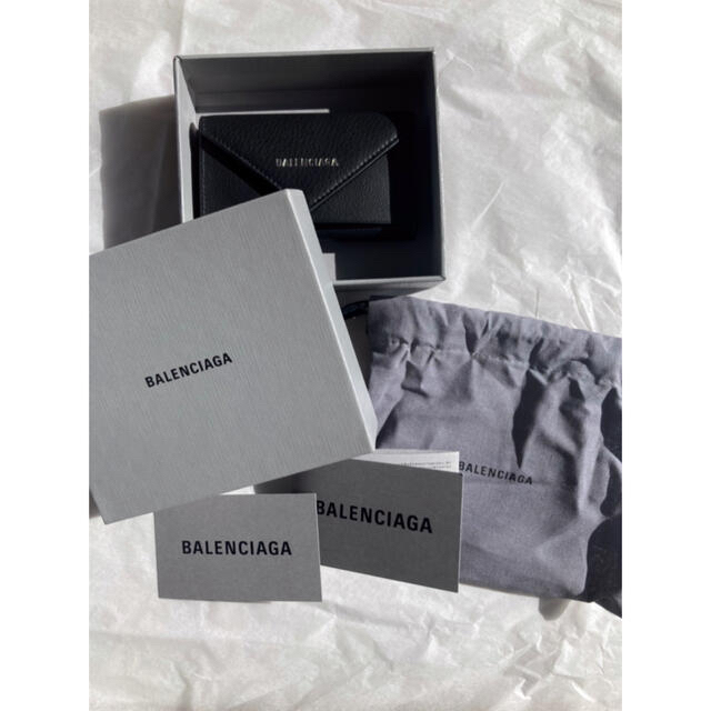 Balenciaga(バレンシアガ)の【新品未使用】【BALENCIAGA】ペーパーキーケース　カーブレザーブラック メンズのファッション小物(キーケース)の商品写真