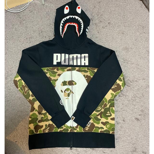 希少サイズ bape puma シャークパーカー bts v着用