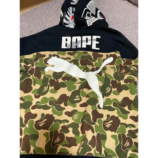 希少サイズ bape puma シャークパーカー bts v着用