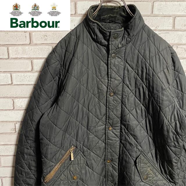 Barbour(バーブァー)の90s 古着 バブアー キルティングジャケット コーデュロイ トラッドスタイル メンズのジャケット/アウター(ブルゾン)の商品写真