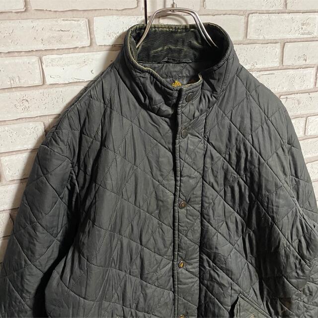 Barbour(バーブァー)の90s 古着 バブアー キルティングジャケット コーデュロイ トラッドスタイル メンズのジャケット/アウター(ブルゾン)の商品写真