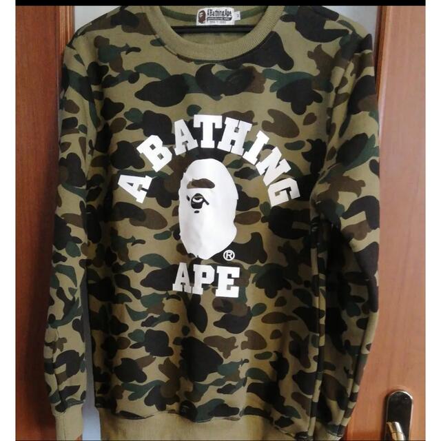 bape カモ柄　スウェット　クルーネックgodblessyou