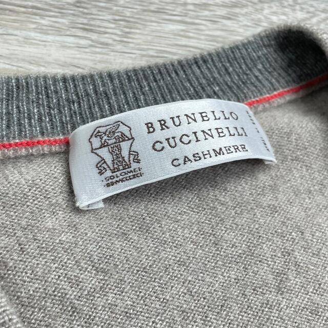 BRUNELLO CUCINELLI(ブルネロクチネリ)のF14★美品★極上カシミヤ100% Vネックニットセーター ブルネロクチネリ メンズのトップス(ニット/セーター)の商品写真