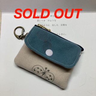 ミナペルホネン(mina perhonen)のミナペルホネン ハンドメイド ミニ財布 小銭入れ(財布)