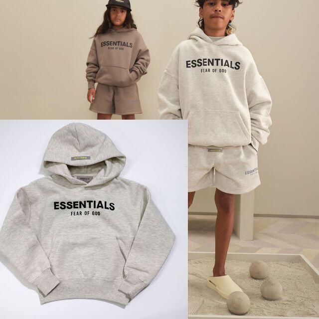 FEAR OF GOD(フィアオブゴッド)の新品☆Fear of God KIDS Essentials キッズフーディー キッズ/ベビー/マタニティのキッズ服男の子用(90cm~)(その他)の商品写真