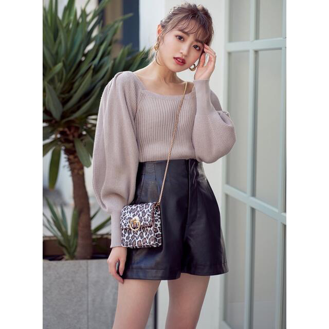 GRL ミニスカート ショートパンツ 通販 GRLショートパンツ フェイクレザー S