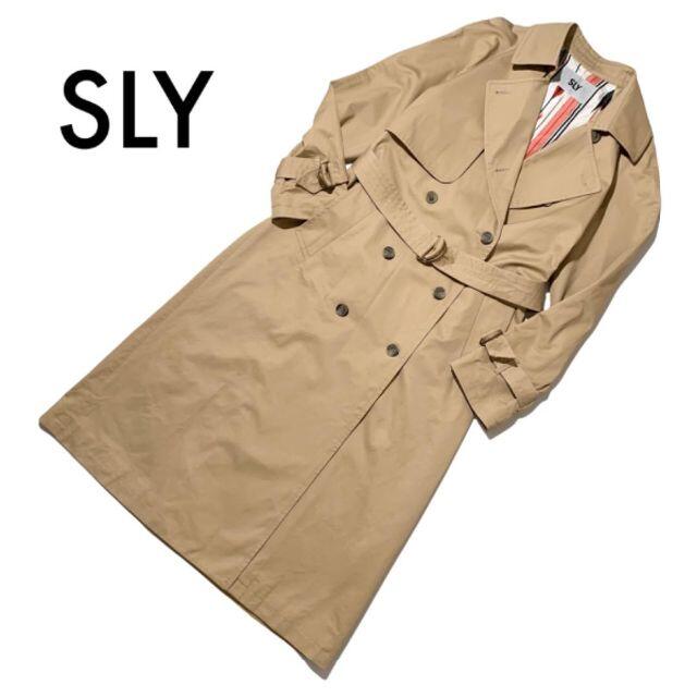 SLY - 美品スライ トレンチロングコート マキシ丈 ベージュ M〜L