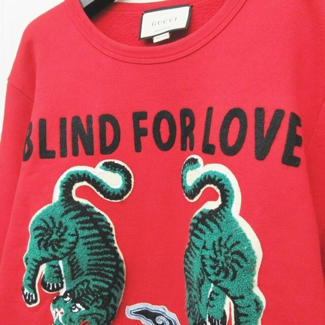 グッチ トレーナー スウェット BLIND FOR LOVE タイガー 虎 M | www