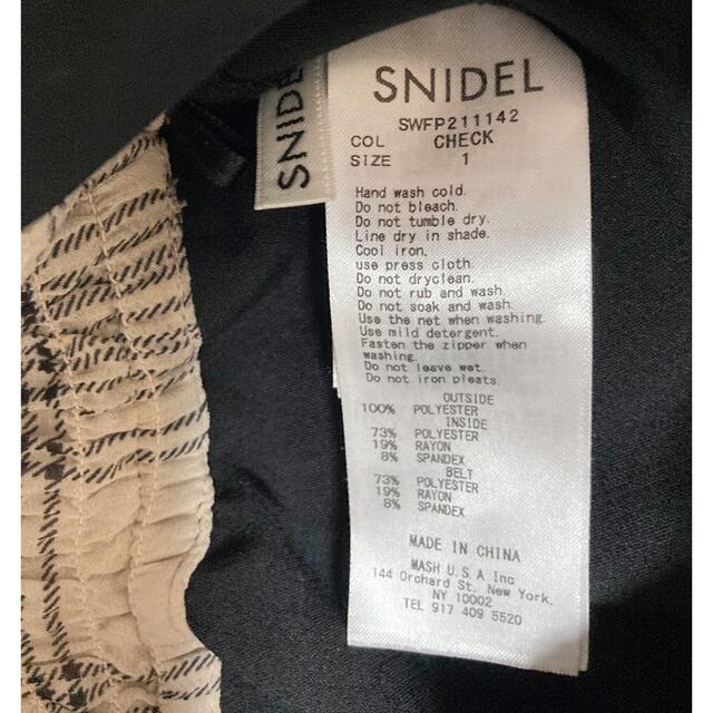 SNIDEL プリーツスカショーパン チェック 美品