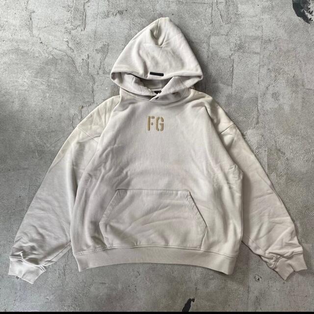 新品 Fear Of God 7th FG HOODIE ロゴ フーディ M