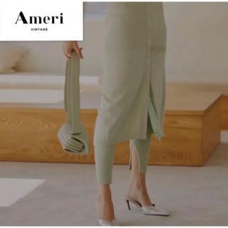 アメリヴィンテージ(Ameri VINTAGE)のAMERI LEGGINGS SET KNIT SKIRT ミント Sサイズ(セット/コーデ)