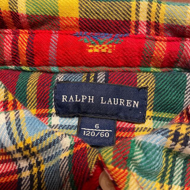 POLO RALPH LAUREN(ポロラルフローレン)のポロ ラルフローレン ネイティブ チェック シャツ  Ralph Lauren キッズ/ベビー/マタニティのキッズ服女の子用(90cm~)(ブラウス)の商品写真