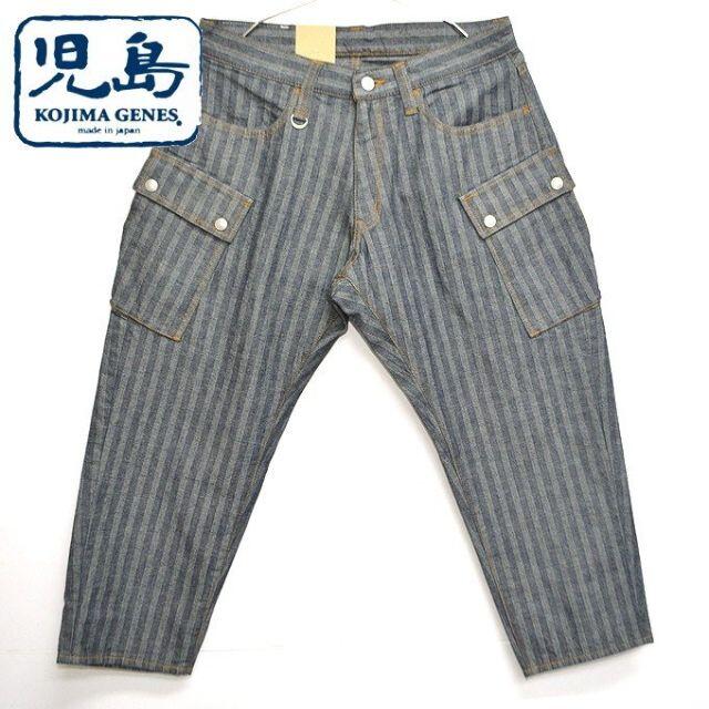 児島ジーンズ - 児島ジーンズ RNB-1287 デニムカーゴクロップドパンツ