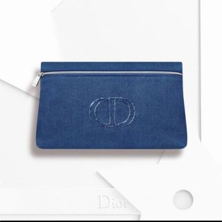 クリスチャンディオール(Christian Dior)のDior ノベルティ デニム柄ポーチ ポーチ 新品未使用(ノベルティグッズ)