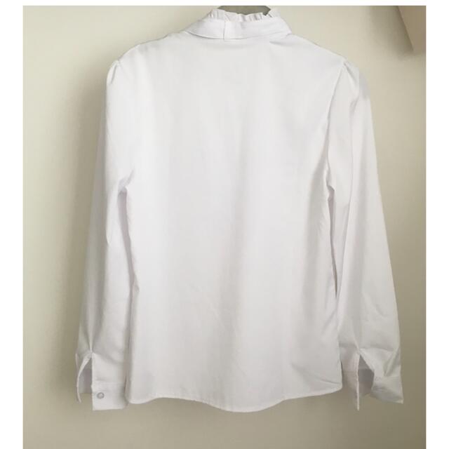フリル リボン付き ボウタイ レディースシャツ ブラウス レディースのトップス(シャツ/ブラウス(長袖/七分))の商品写真