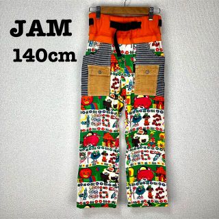 ジャム(JAM)の［古着］JAM 女児キッズコーデュロイパンツ アニマル柄 オレンジ 140cm(パンツ/スパッツ)