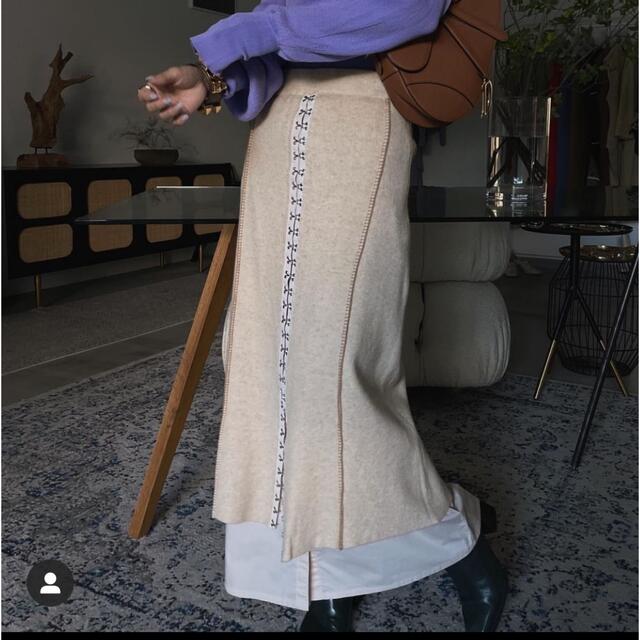 AMERI SHIRT DOCKING HOOK KNIT SKIRT 人気新品 4200円引き thelxdg.com