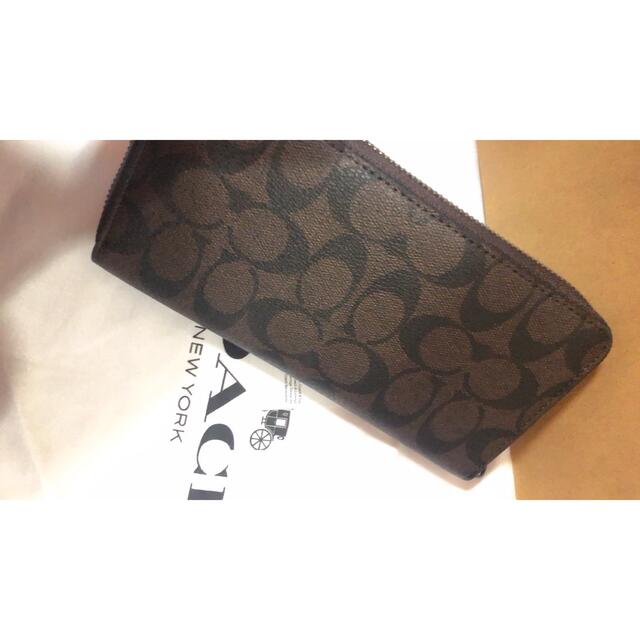 ディズニーコラボ長財布 シグネチャー×ミニーマウス 茶系