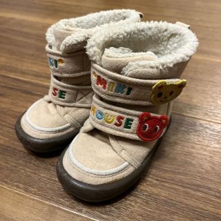 ミキハウス(mikihouse)のミキハウス もこもこブーツ くま 13cm(ブーツ)