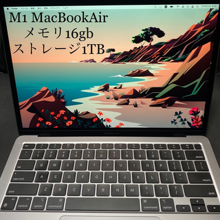 Apple - M1 MacBook Air 13インチ 16GB 1TB USキーボードの通販｜ラクマ