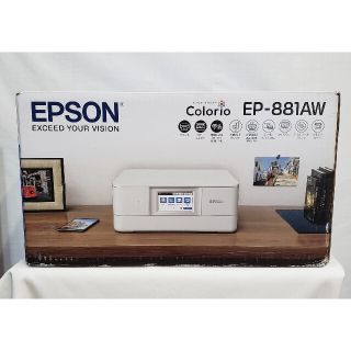 エプソン(EPSON)のエプソン プリンター A4 インクジェット 複合機 カラリオ EP-881AW(PC周辺機器)