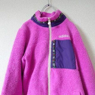 アディダス(adidas)のアディダス　フリースジャケット　ピンク(ブルゾン)