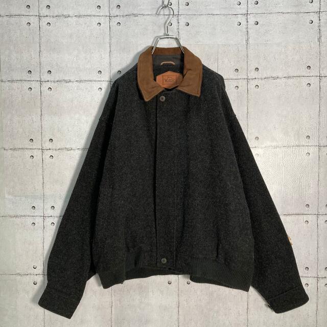 【超希少】80年代 Woolrich/ウールリッチ スエード 切替 USA製 L