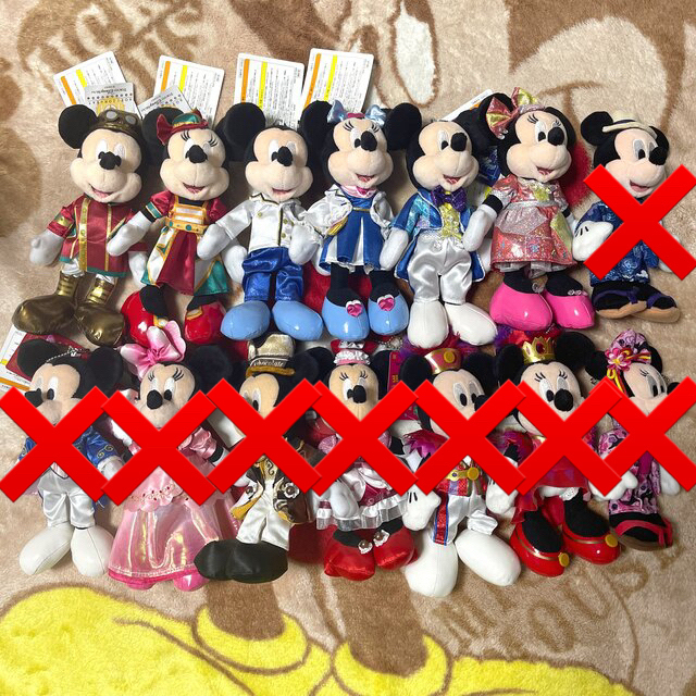 ミッキー ぬいぐるみバッジなど7体セット ディズニーランド ディズニー