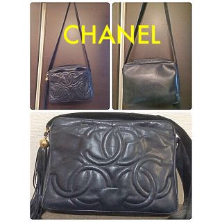 シャネル(CHANEL)の処分sale❣️CHANEL トリプルココ ヴィンテージ バッグ ネイビー (ショルダーバッグ)