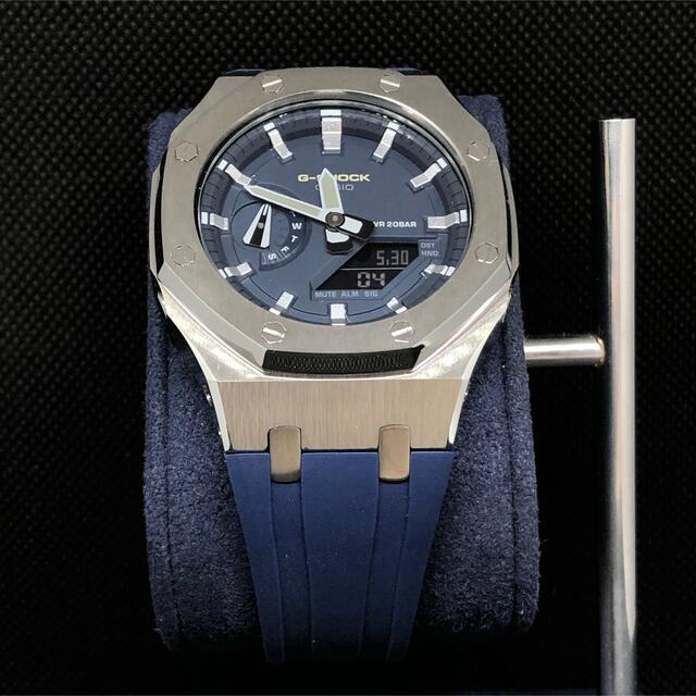 G-SHOCK(ジーショック)のあきら様専用 GA-2110本体付き ラバーベルトセット カシオーク カスタム メンズの時計(腕時計(アナログ))の商品写真