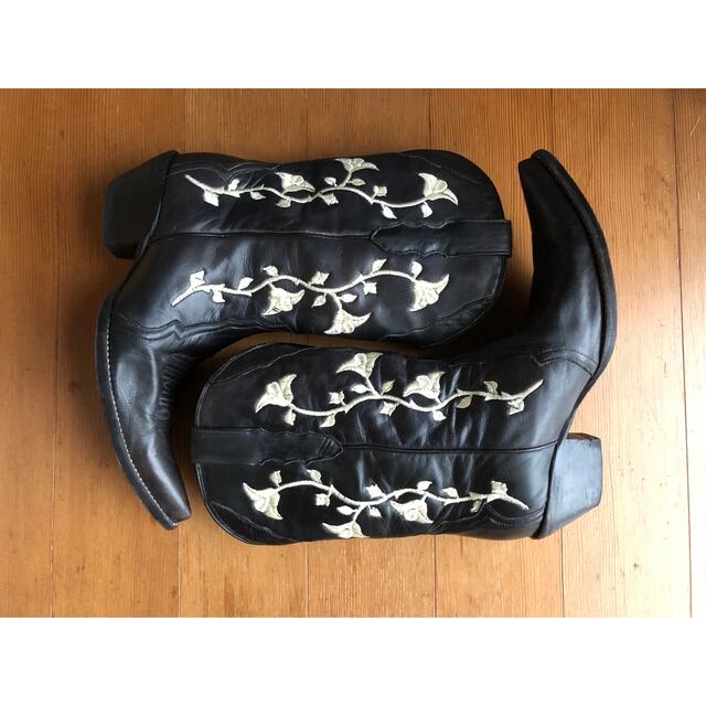 Tony Lama(トニーラマ)の【RIO GRANDE】70s ウエスタンブーツ　花柄　メキシコ製　ヒッピー メンズの靴/シューズ(ブーツ)の商品写真
