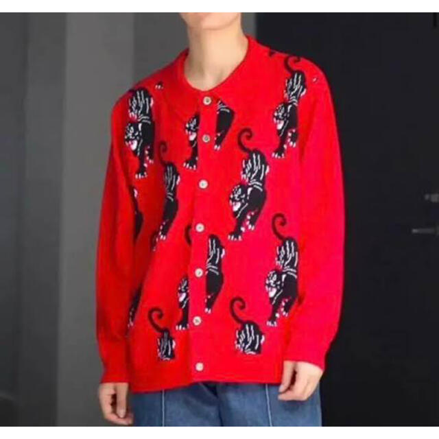 ALLEGE(アレッジ)のTTT_MSW panther knit cardigan メンズのトップス(カーディガン)の商品写真