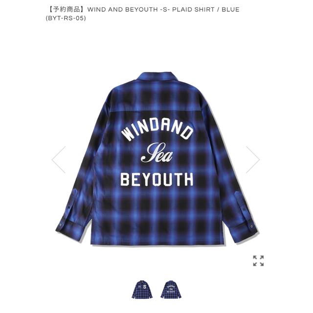 SEA(シー)のwind and sea BEYOUTH-S-Plaid Shirt メンズのトップス(Tシャツ/カットソー(七分/長袖))の商品写真