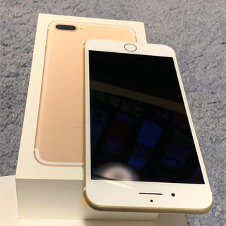 アイフォーン(iPhone)のiPhone7plus ゴールド 128gb(スマートフォン本体)