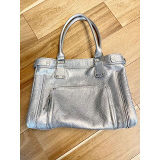 ロンシャン(LONGCHAMP)のLONGCHAMPロンシャン　ショルダーバック　シルバー(トートバッグ)