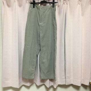 ダブルクローゼット(w closet)のw closet グレーコーデュロイワイドパンツ(カジュアルパンツ)