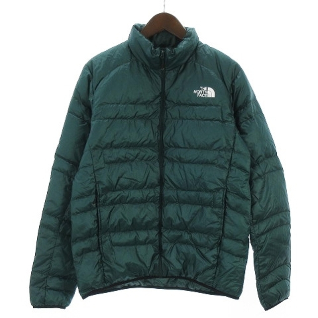 THE NORTH FACE(ザノースフェイス)のザノースフェイス ライトヒートジャケット ダウンジャケット 長袖 ロゴ 緑 L レディースのレディース その他(その他)の商品写真