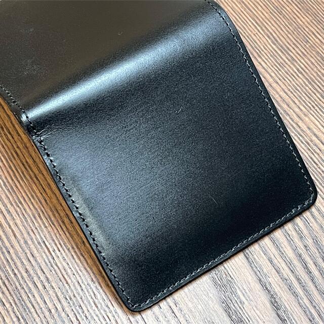 SLOW ブライドルレザー 財布 ブラック bridle mini wallet 4