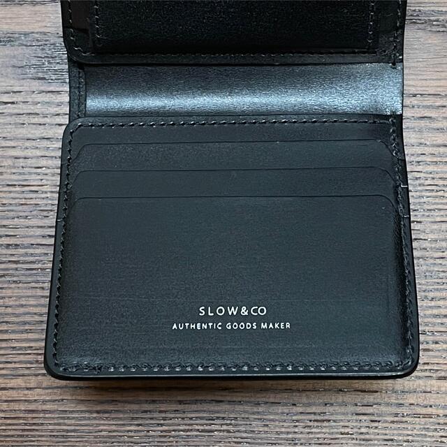 SLOW ブライドルレザー 財布 ブラック bridle mini wallet 5