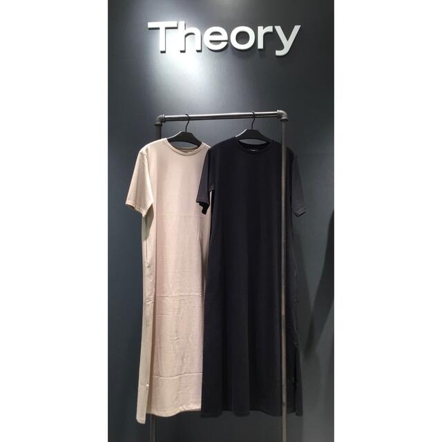 theory(セオリー)のTheory SILO JERSEY/LOOSE DR 黒 レディースのワンピース(ロングワンピース/マキシワンピース)の商品写真