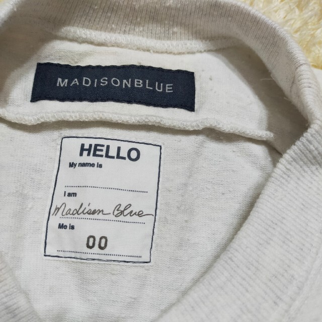 MADISONBLUE(マディソンブルー)のマディソンブルー　フットボール　スウェット　ワンピース　ネップヤーン　19SS レディースのワンピース(ロングワンピース/マキシワンピース)の商品写真