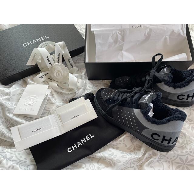 春先取りの CHANEL - 異素材限定スニーカー25 shuheiさま専用です