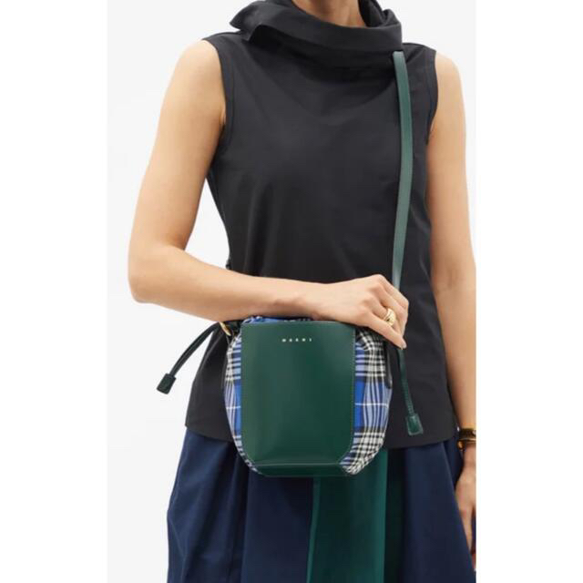 Marni(マルニ)のmarni マルニ　スモールガセットバッグバッグ　チェック柄 レディースのバッグ(ショルダーバッグ)の商品写真