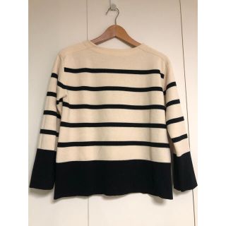 シップスフォーウィメン(SHIPS for women)のSHIPS primary navy label ボーダーニット S(ニット/セーター)