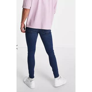ASOS スーパースキニージーンズ　Dark wash blue　26-30(デニム/ジーンズ)