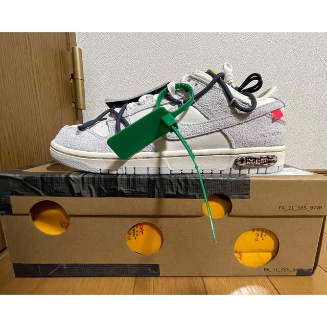 NIKE Off-White dunk low lot"20"  27.5cm