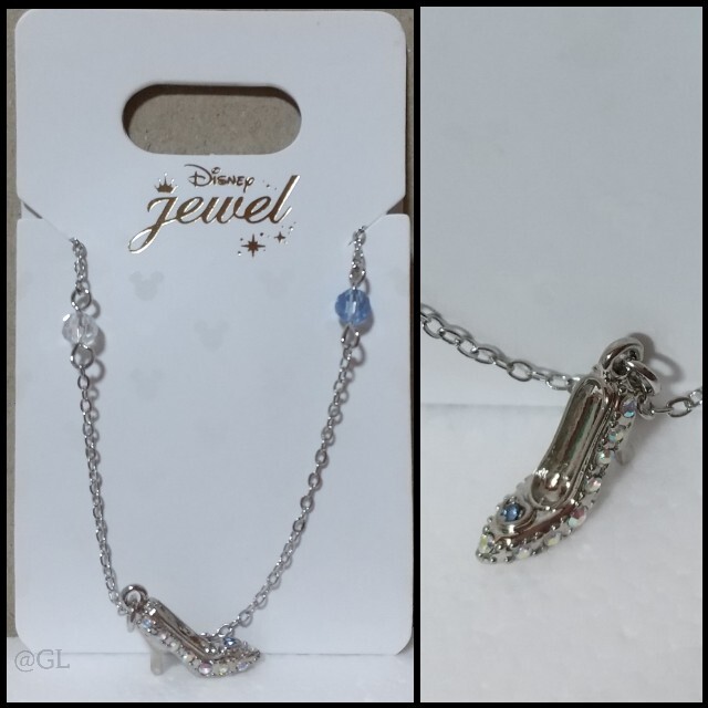 Disney(ディズニー)の【最終値下げ】Disney　Jewel　ネックレス　ガラスの靴　シンデレラ レディースのアクセサリー(ネックレス)の商品写真