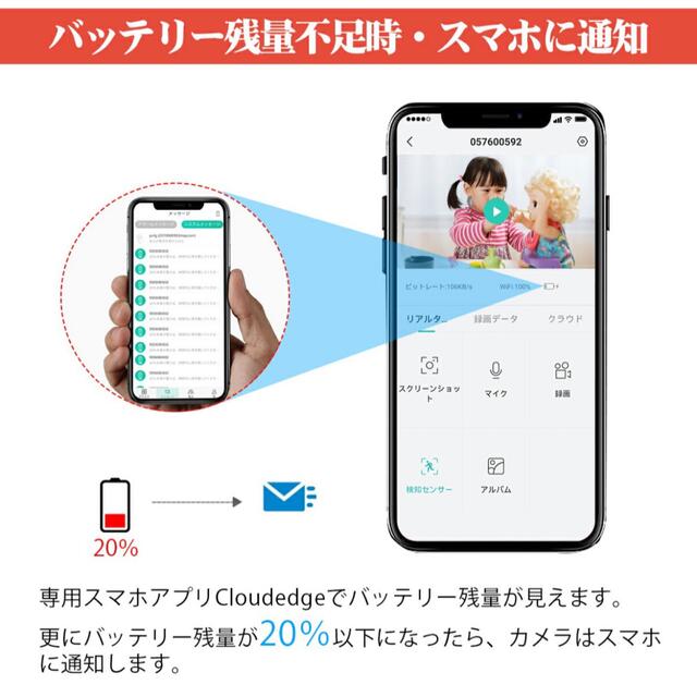 YESKAMO 防犯カメラ ベビーカメラ WIFIカメラ ネットワークカメラ スマホ/家電/カメラのスマホ/家電/カメラ その他(防犯カメラ)の商品写真