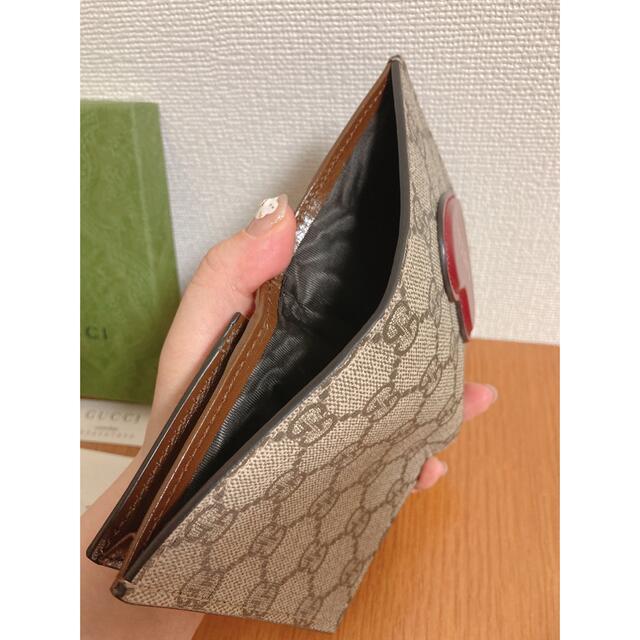 【極美品】グッチ コンパクトウォレット GGスプリーム ハートモチーフ 正規品